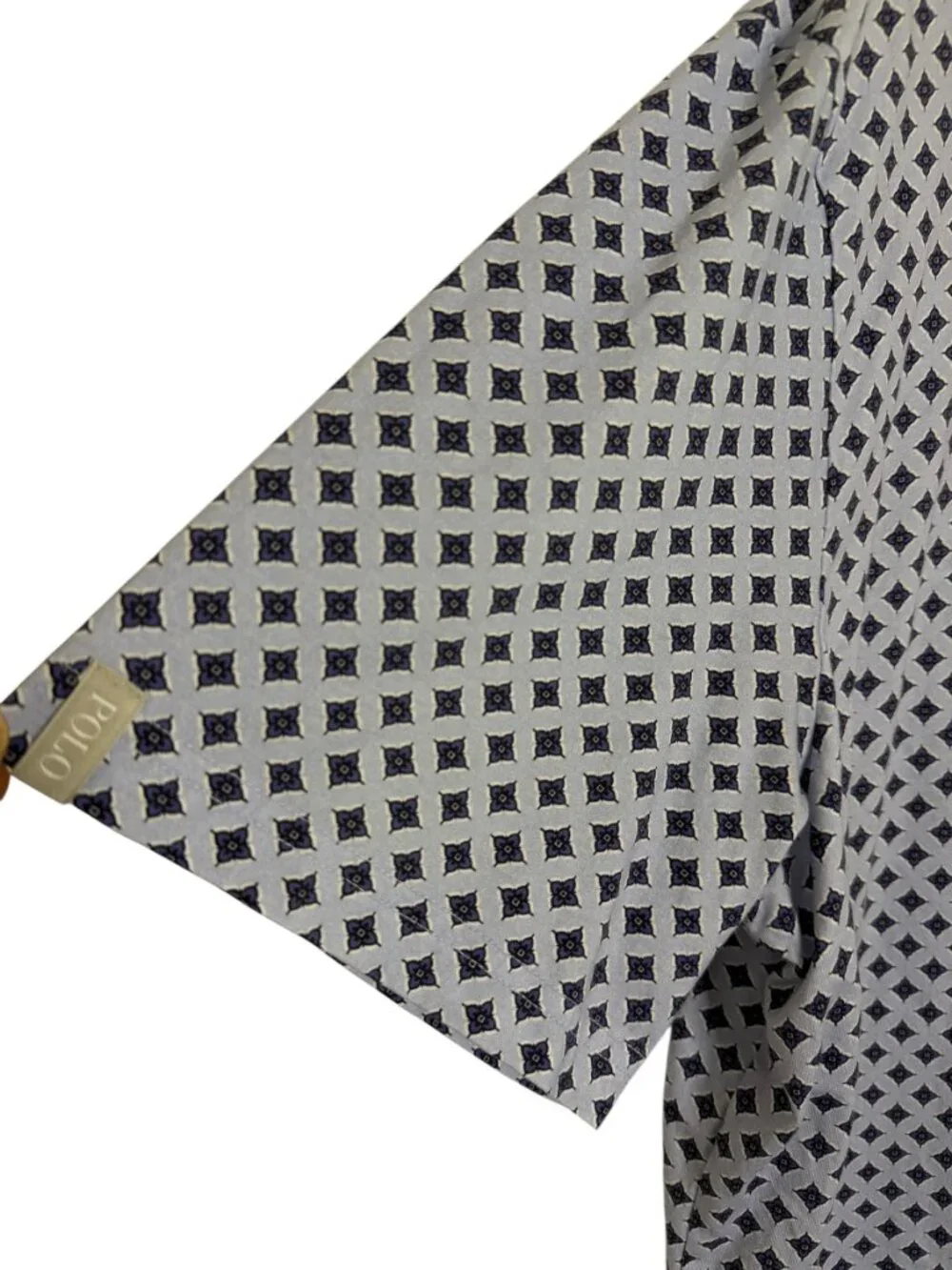 Polo Golf Ralph Lauren Mens Shirt Top Geometric Blue XL